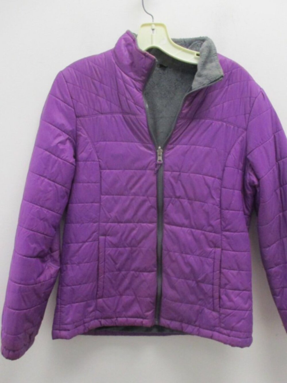 EUC Free Country Purple/Puffy Full Zipper Pockets Lined Collared Jacket Women M